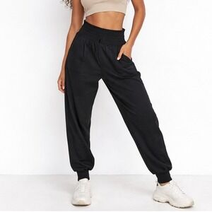 Offline by Aerie Joggers Small Real Me High Waisted Black Legging Foldover Waist